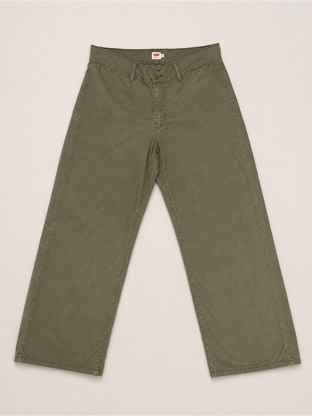 Levi’s olive green wide-leg pants in size 12